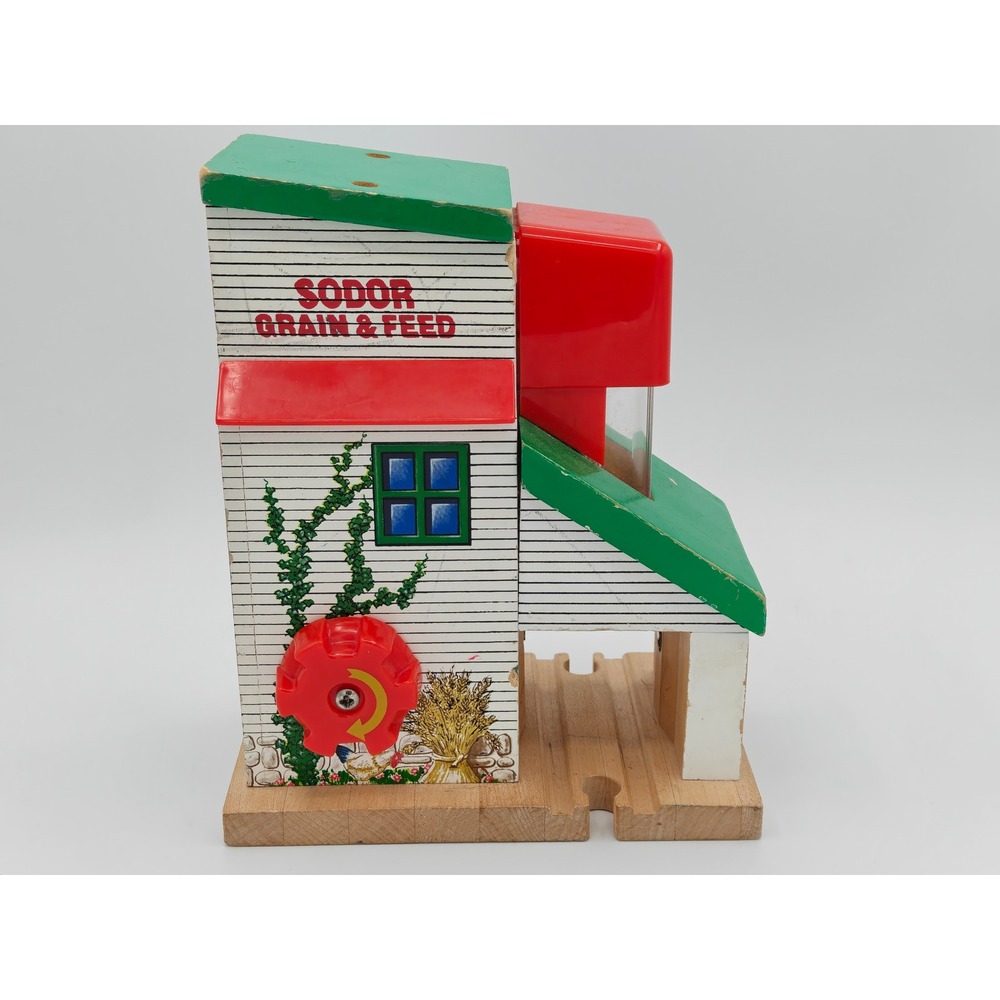 Thomas Wooden Railway Sodor Grain & Feed Learning Curve 2000 Vintage Train Toy